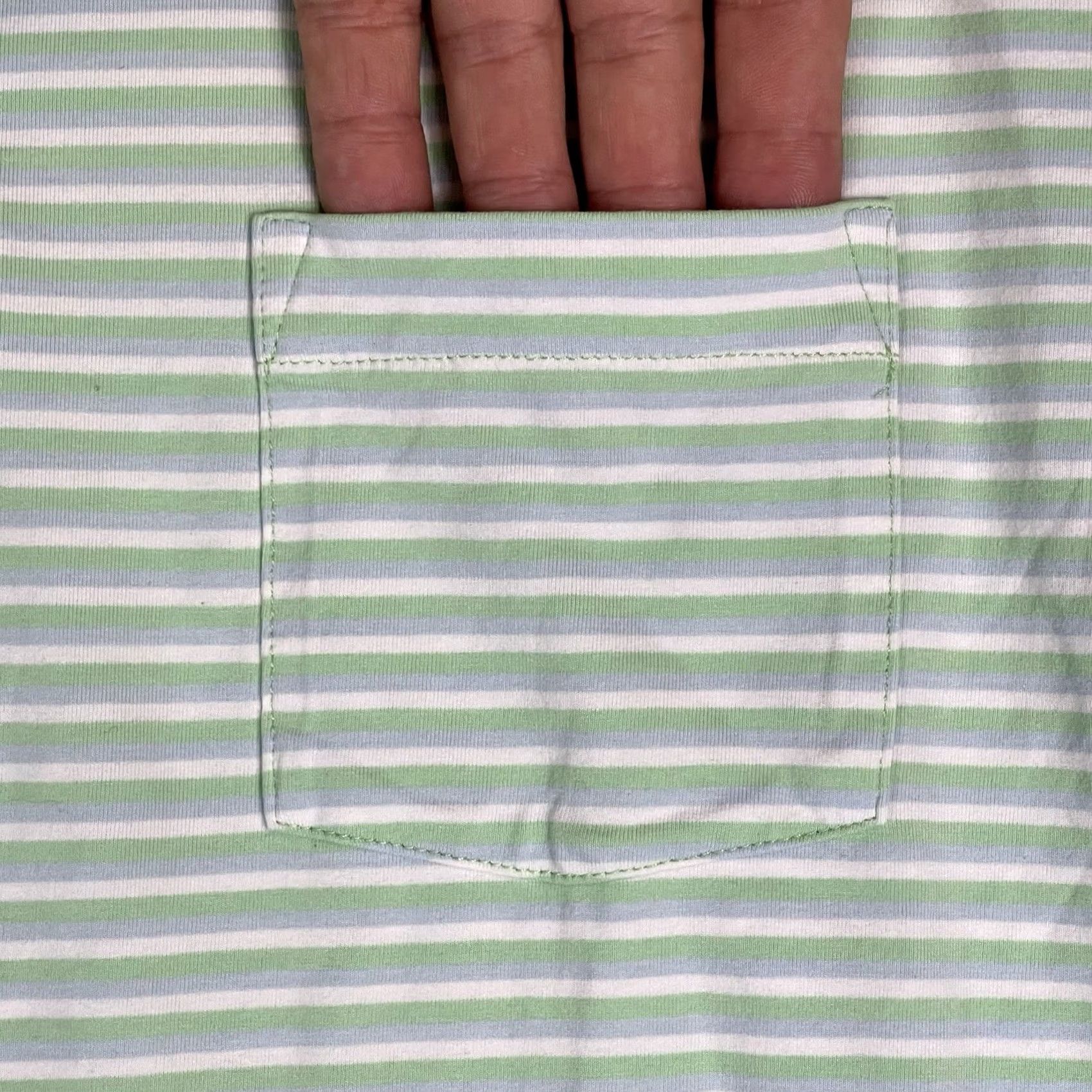 Peter Millar Peter Millar Polo Shirt Mens L Green Striped Crown Crafted Golf Performance Shirt Size US L / EU 52-54 / 3 - 6 Thumbnail