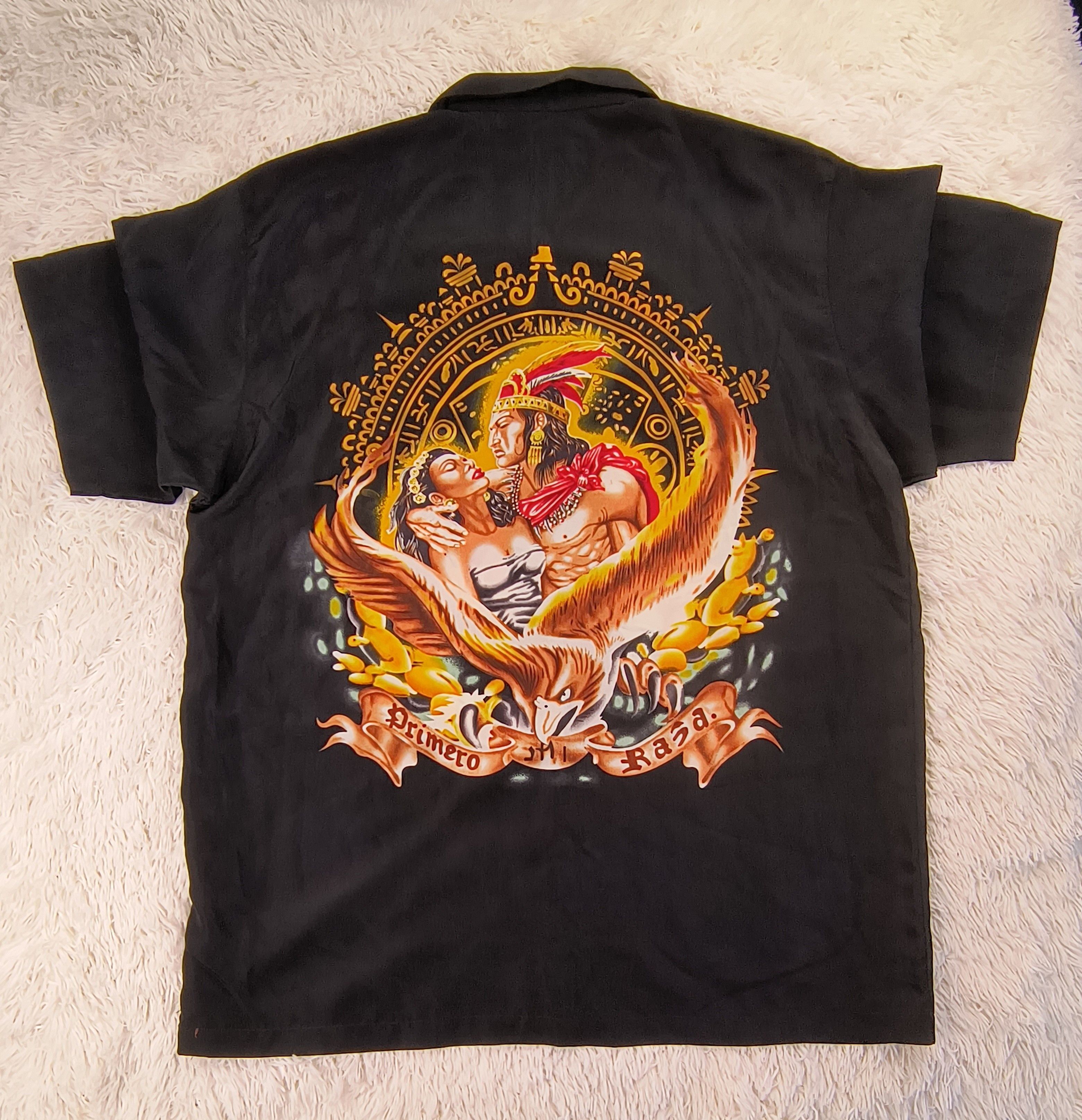 Vintage Popocatepetl and Iztaccihuatl 90s button up shirt
