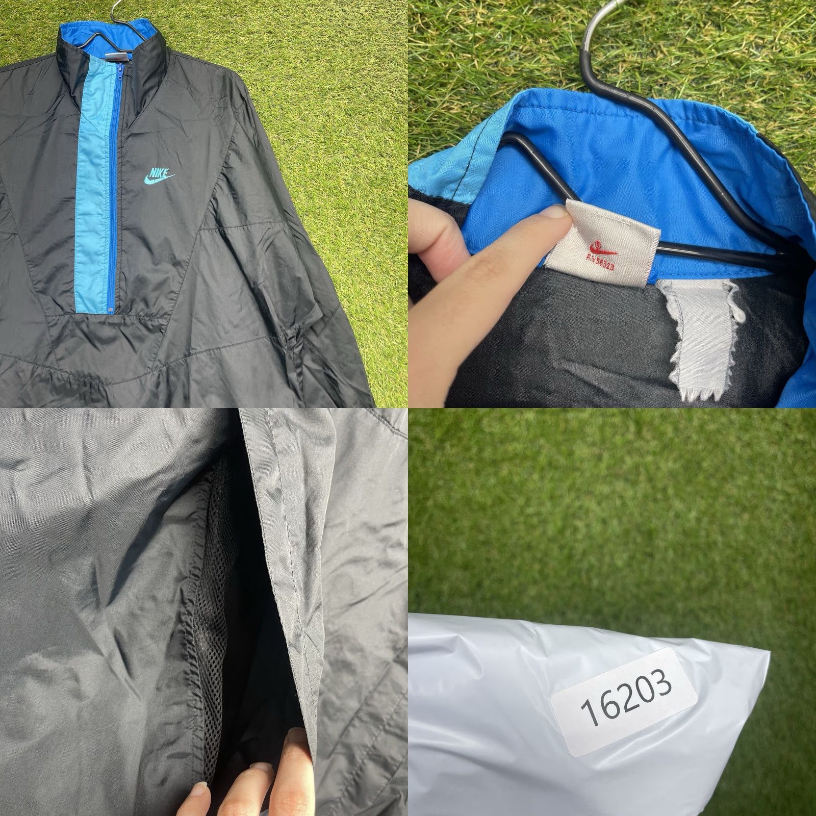 Nike VINTAGE Nike Track Jacket Womens XL Black 80s Windbreaker Full Zip Size XL / US 12-14 / IT 48-50 - 8 Thumbnail