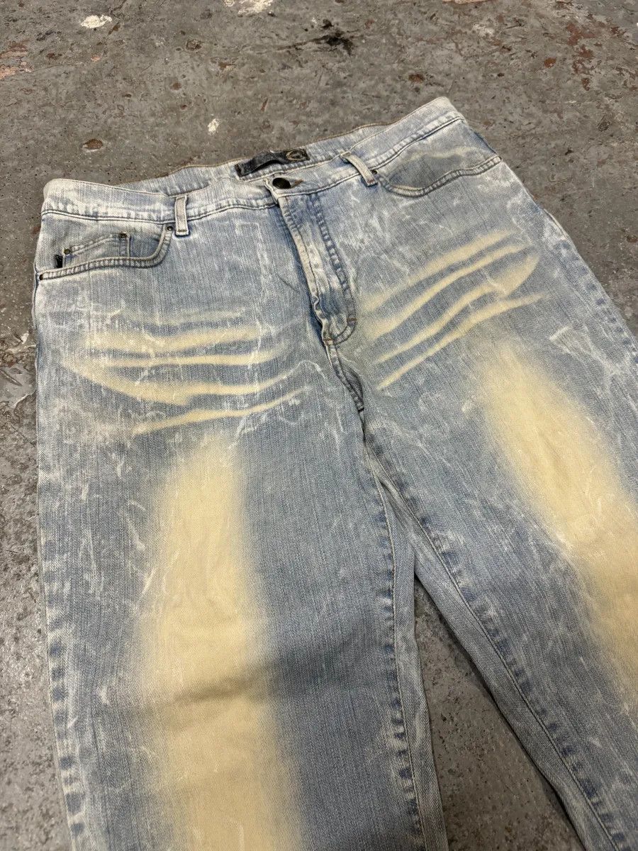 Roberto Cavalli AW2003 Cavalli Sun Faded Blue Yellowish Pants Size US 32 / EU 48 - 7 Thumbnail