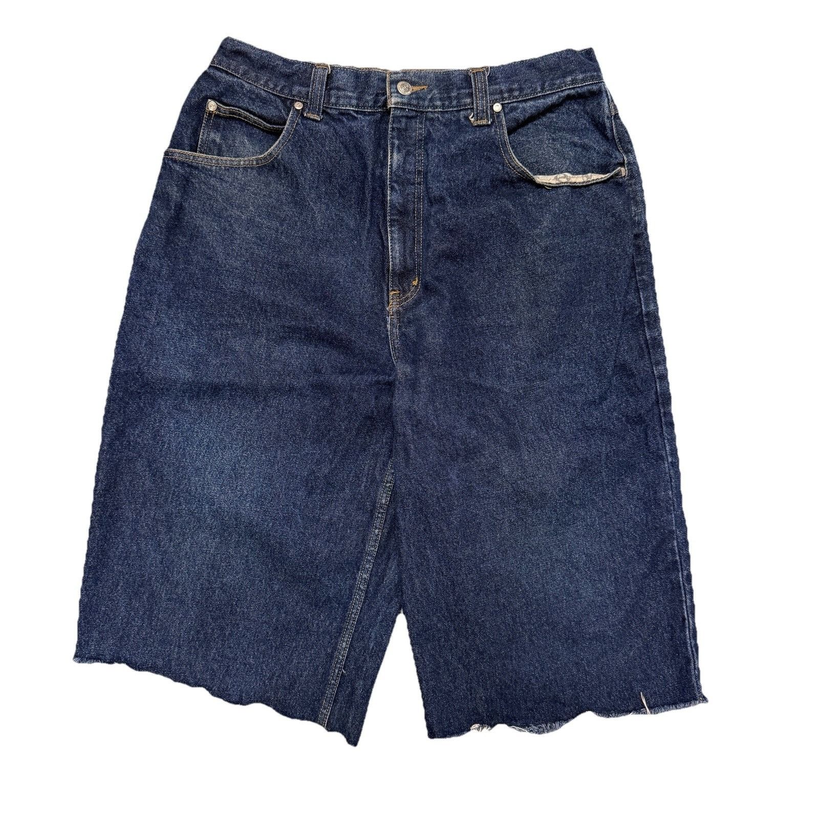 Anchor Blue Vintage Anchor Blue Huge Baggy Jean Shorts Mens 36 (32x15) Size US 36 / EU 52 - 1 Thumbnail
