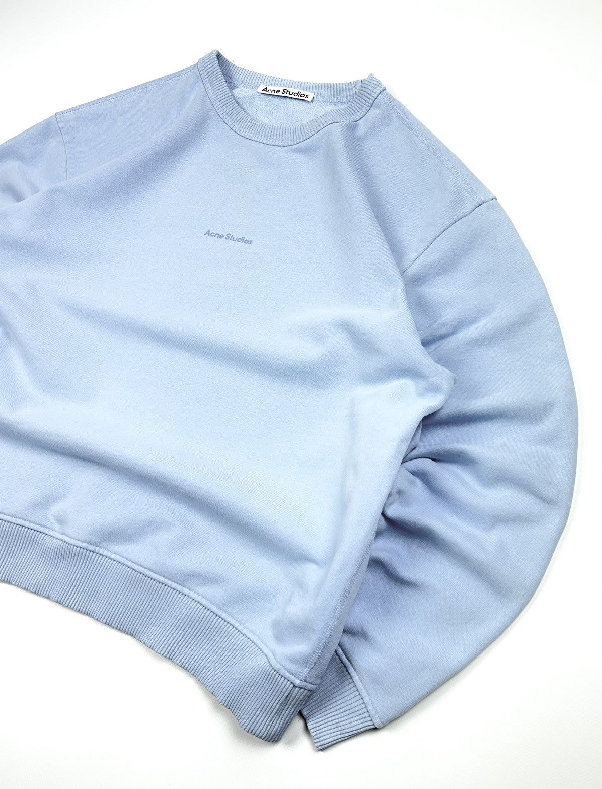 Acne Studios Acne Studios Oversized Blue Logo Sweatshirt Unisex Vintage Size US XS / EU 42 / 0 - 4 Thumbnail