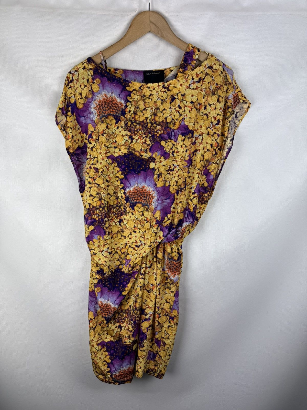 Cavalli Class Roberto Cavalli Class Ladies Overprinted Assymetrical Dress Size S / US 4 / IT 40 - 1 Thumbnail
