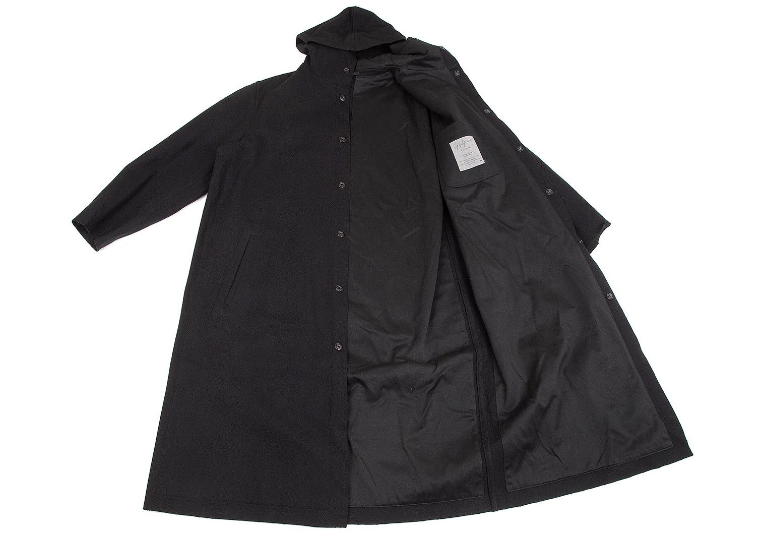 Yohji Yamamoto Yohji Yamamoto Wool Felt Hooded Coat Size US M / EU 48-50 / 2 - 12 Thumbnail