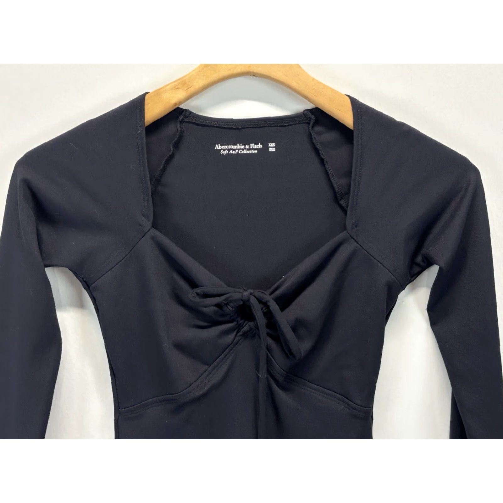 Abercrombie & Fitch Abercrombie & Fitch Women’s Body Suit Long Sleeve Black XXS Soft Collection Blouse Womens 2XS Solid Pre-owned Good Size XXS / US 00 / IT 34 - 2 Thumbnail