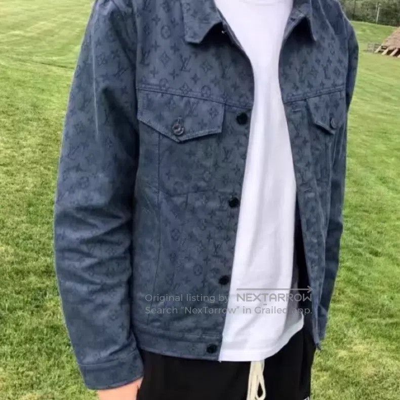 Louis Vuitton Louis Vuitton Full logo denim jacket Size US M / EU 48-50 / 2 - 5 Thumbnail