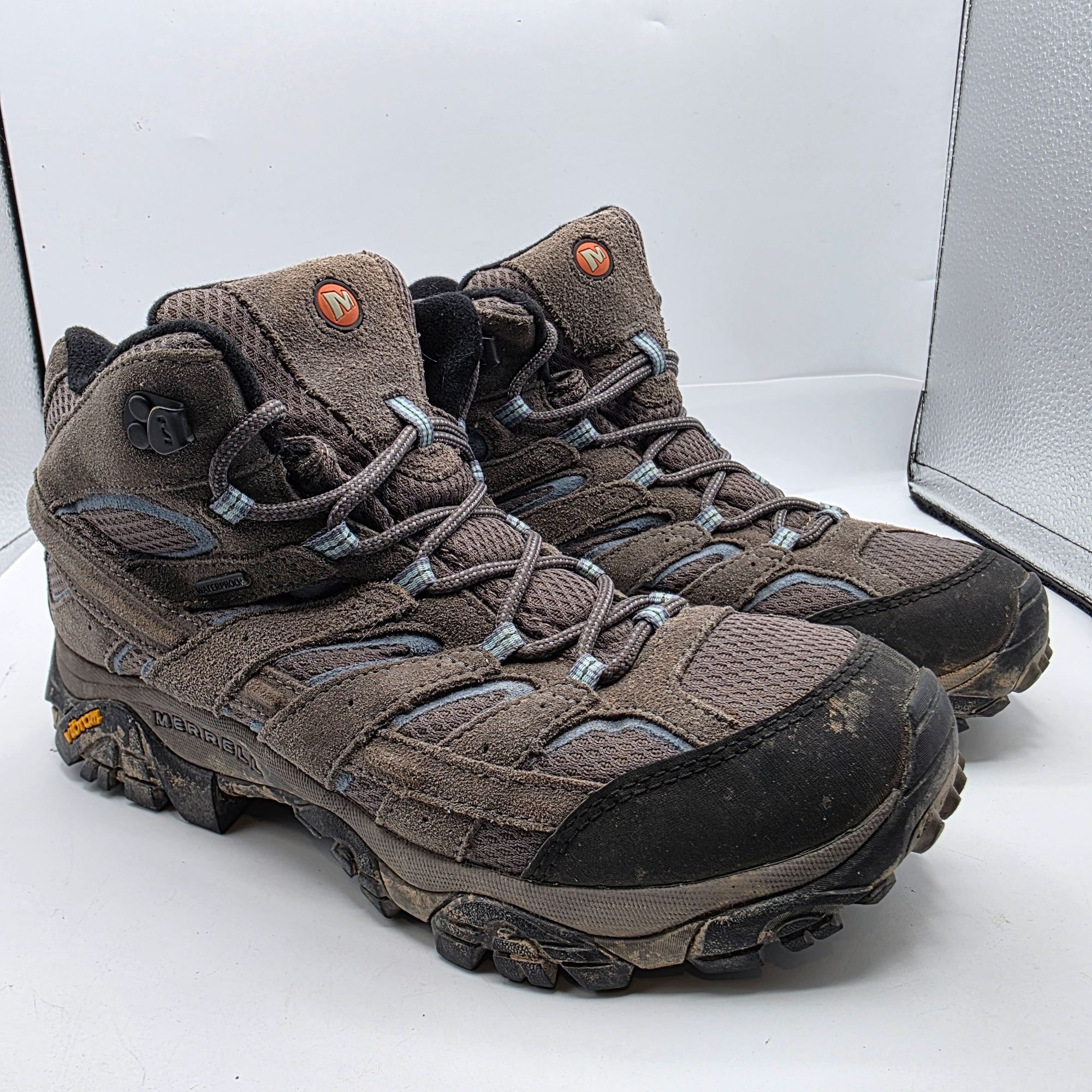 Merrell Merrell Moab 2 Mid Womens Size 11 Gray Hiking Shoes Camping Size US 11 / IT 41 - 1 Thumbnail