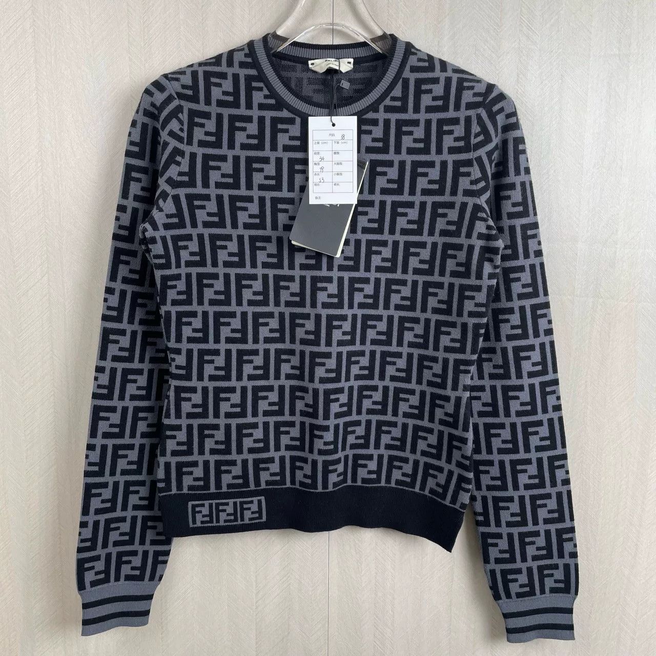 Fendi fendi all-over monogram knit long sleeve Size US M / EU 48-50 / 2 - 1 Thumbnail