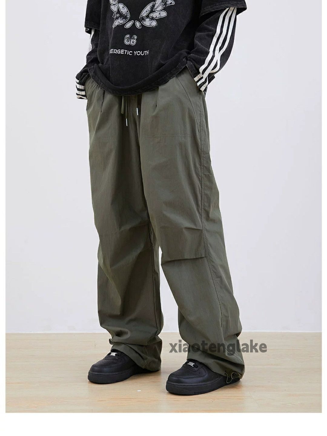 Designer × Japanese Brand × Vintage loose baggy military skate hiphop pleated utility pants Size US 32 / EU 48 - 2 Thumbnail