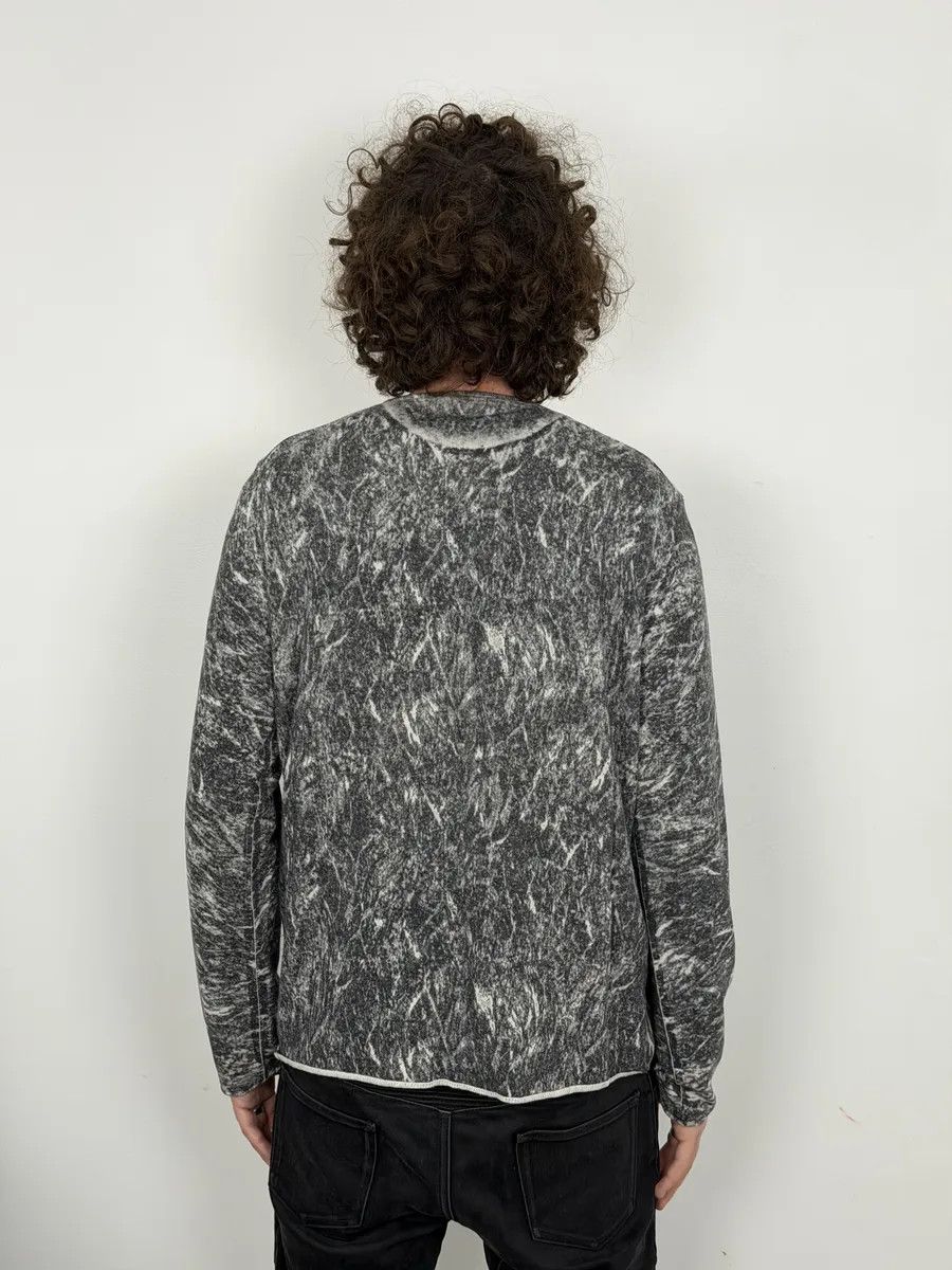 Emporio Armani AW2012 Emporio Armani Grey Eroded Abstract Sweater Size US M / EU 48-50 / 2 - 4 Thumbnail