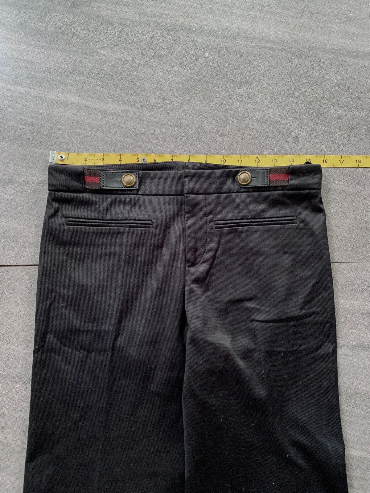 Gucci FREE TAX! Flared Belted Trousers By Gianni Frida Size US 31 - 17 Thumbnail
