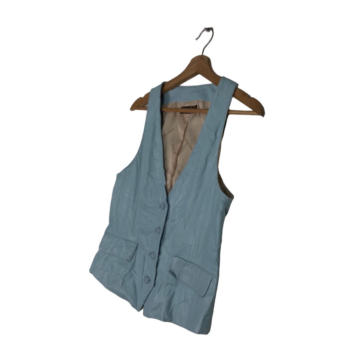 Balmain 🔥Vintage Vest Leather Tank Top Balmain Paris Size US M / EU 48-50 / 2 - 2 Thumbnail