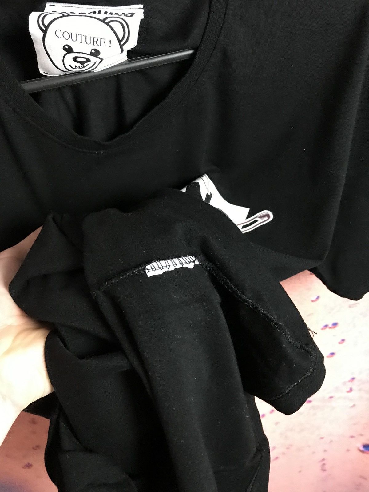 Moschino Moschino luxury streetwear tee Size US L / EU 52-54 / 3 - 7 Thumbnail