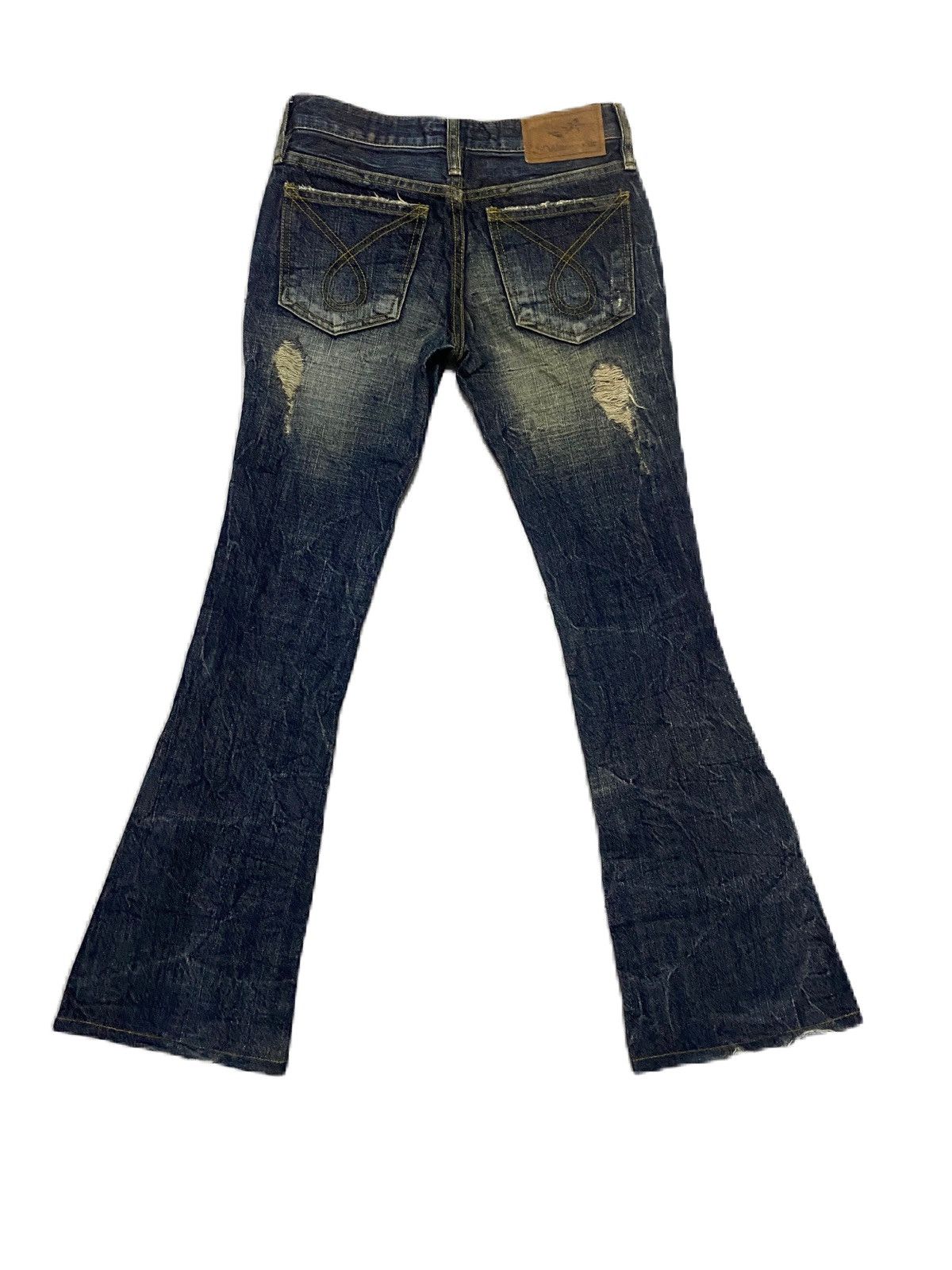 If Six Was Nine THRASHED FLARE JAPAN BRAND JURIANO JURRIE RIPPED DENIM Size US 31 - 5 Thumbnail