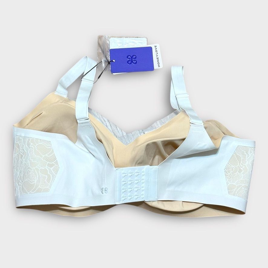 Other NEW Honeylove CrossOver Lace Bra 3X+ White Comfort Support W Size ONE SIZE - 5 Thumbnail