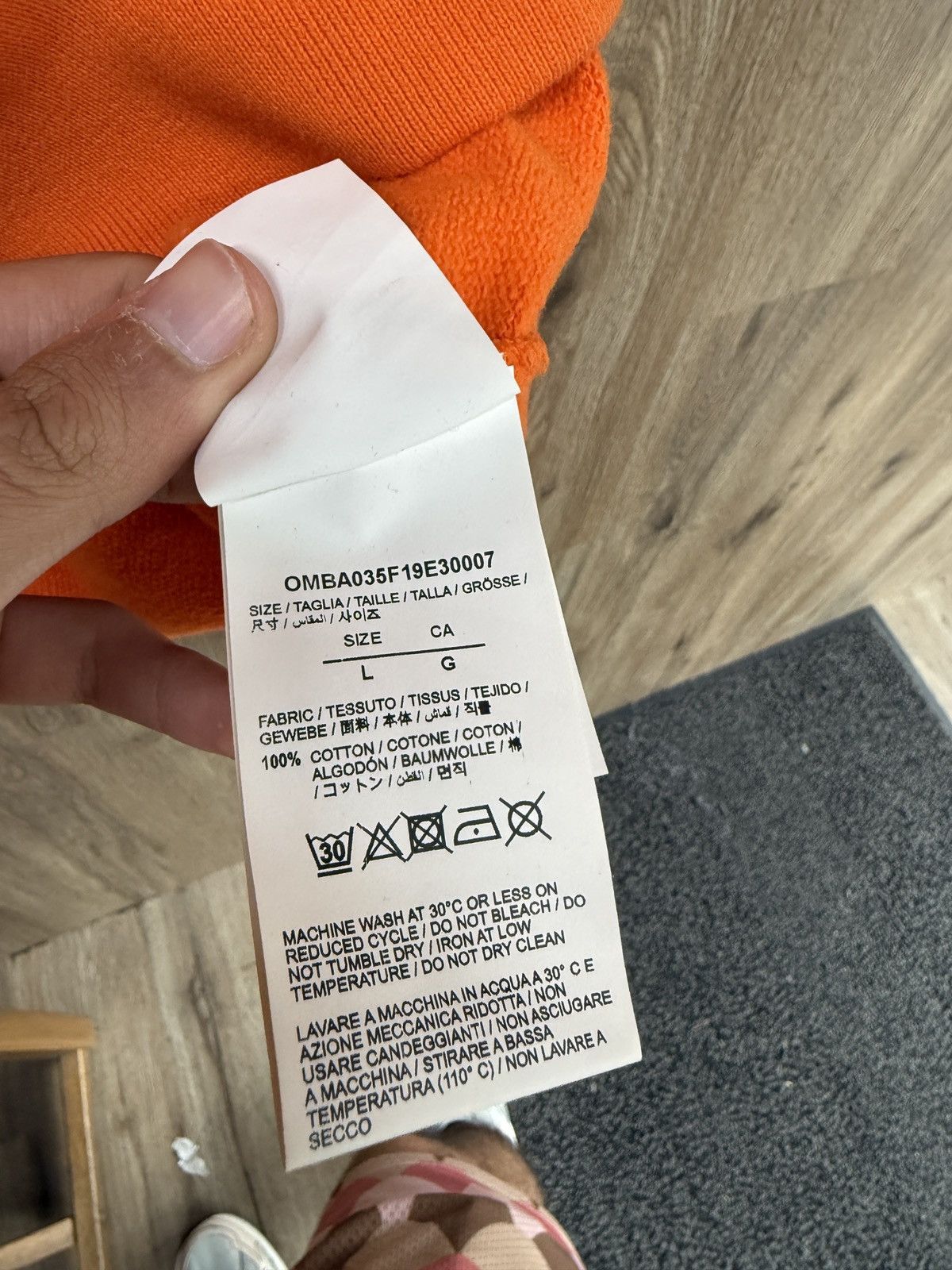 Off-White Off White Orange Crewneck Size US L / EU 52-54 / 3 - 7 Thumbnail