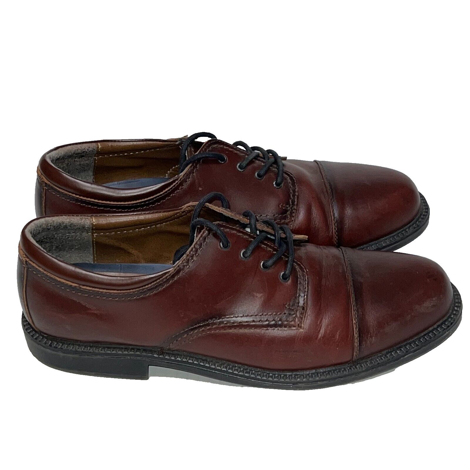 Dockers Dockers Men's Leather Cap Toe Oxford Shoes Size 13 Burgundy Size US 13 / EU 46 - 2 Thumbnail