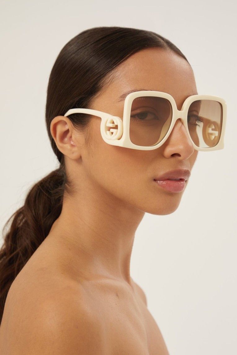 Gucci NEW GUCCI GG1326S-002 Ivory Size ONE SIZE - 2 Thumbnail