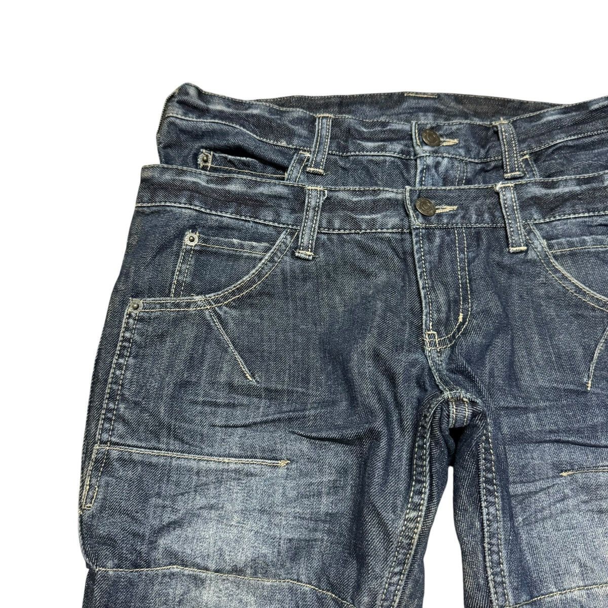 PPFM PPFM Double Waist Layered Denim Jeans Size US 32 / EU 48 - 5 Thumbnail