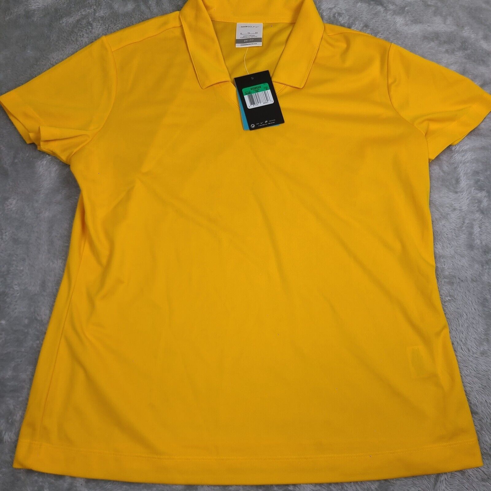 Nike NEW! Nike Golf Women’s Short Sleeve Dri-Fit Polo Bright Yell Size XL / US 12-14 / IT 48-50 - 1 Thumbnail