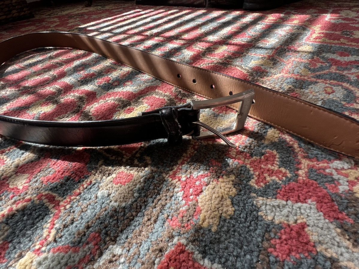 Vintage Vintage black leather belt Size 42 - 5 Thumbnail
