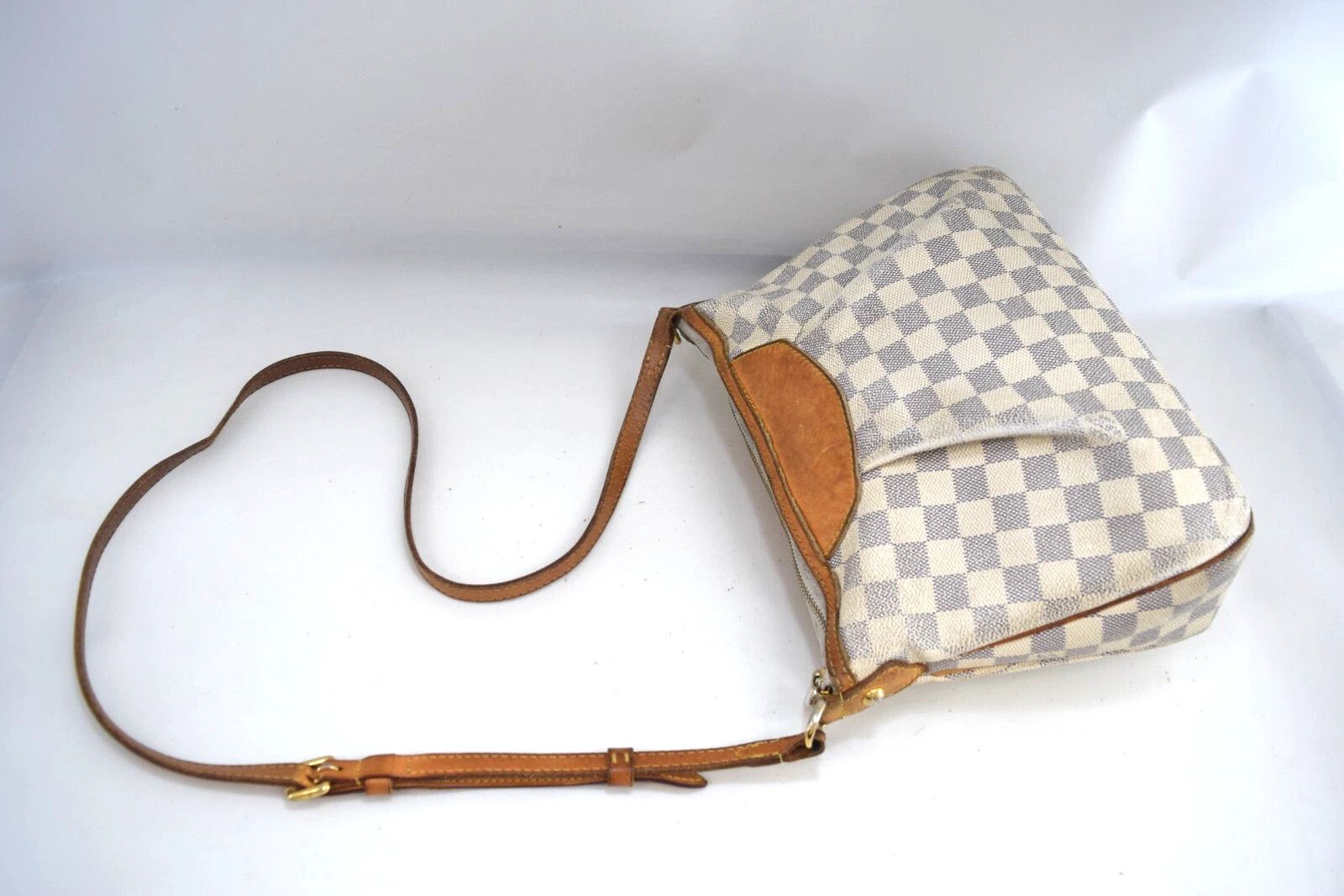Louis Vuitton Louis Vuitton Siracusa PM Crossbody Bag Azur Canvas N41113 Size ONE SIZE - 9 Thumbnail