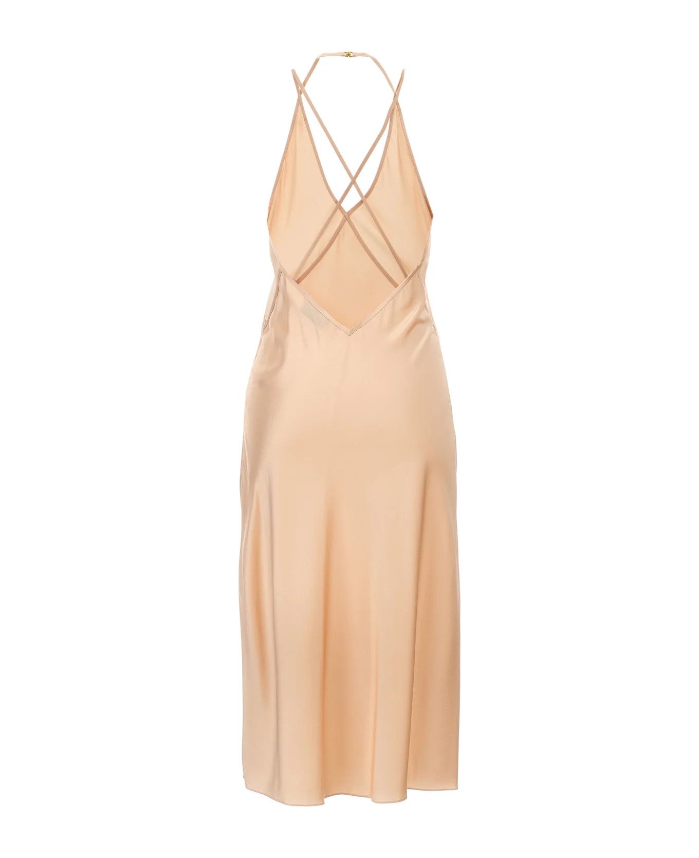 Saint Laurent Paris o1bcso1str0426 Cross Strap Sleeveless Dress in Rose/Pink Size S / US 4 / IT 40 - 2 Thumbnail