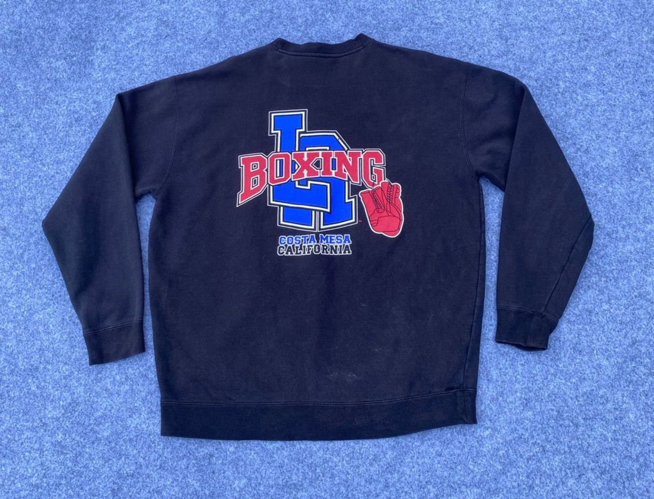 Vintage Vintage 90 LA Boxing Costa Mesa California Sweatshirt Size US L / EU 52-54 / 3 - 1 Thumbnail
