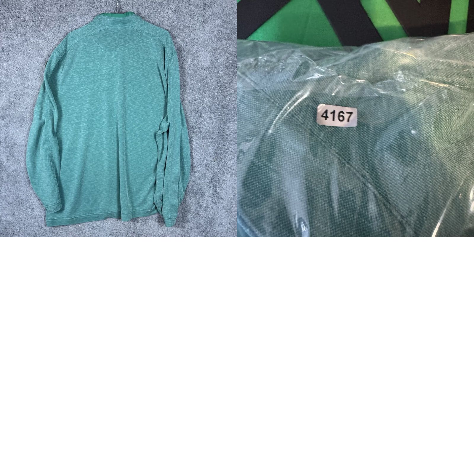 Johnston & Murphy Johnston & Murphy Jacket Mens 3XL Tech Mint 1/4 Zip Modal Classic Preppy Shirt Size US XXL / EU 58 / 5 - 8 Thumbnail