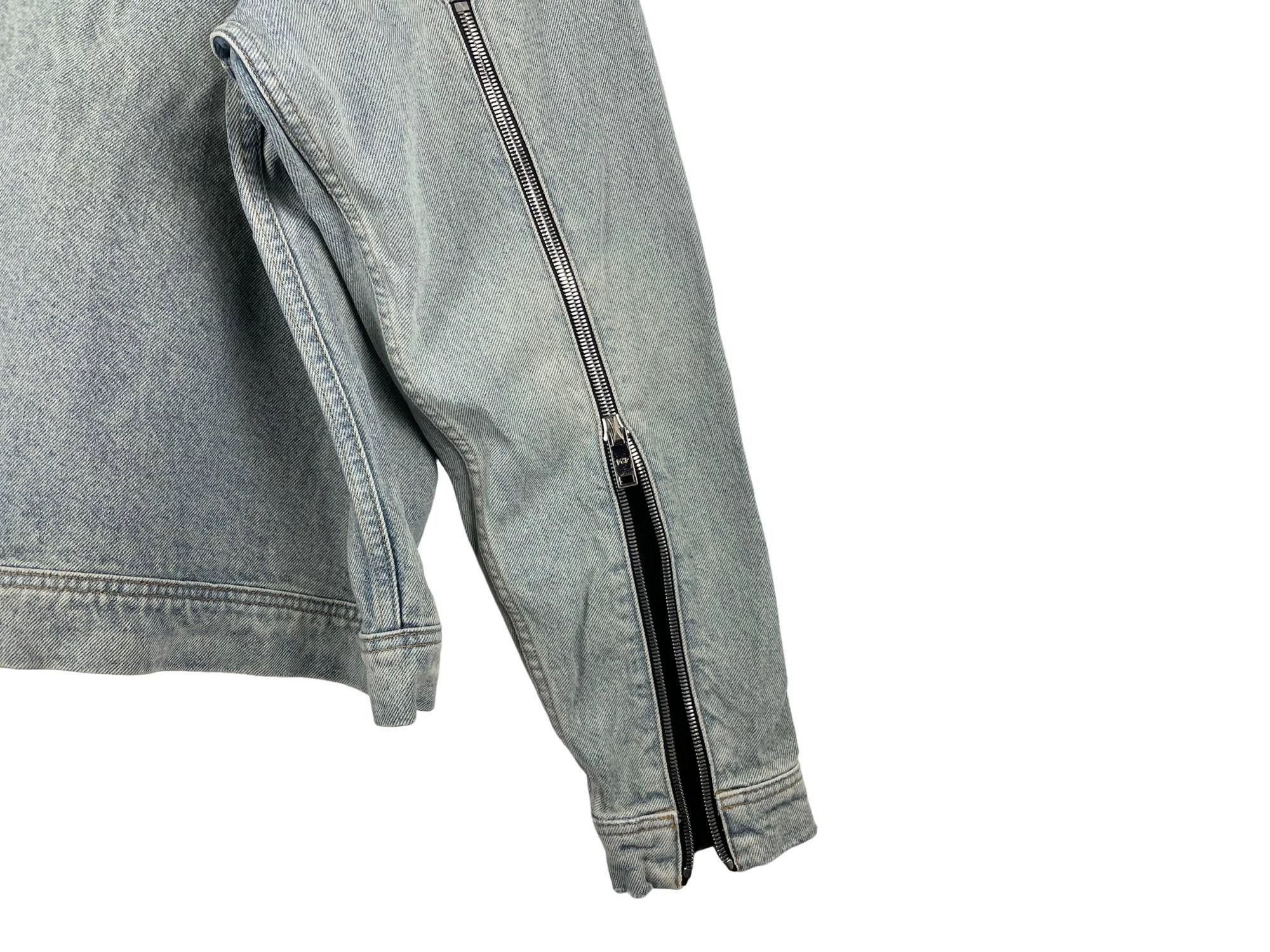 424 424 On Fairfax SS16 Distressed Denim Hooded Jacket Size US L / EU 52-54 / 3 - 6 Thumbnail