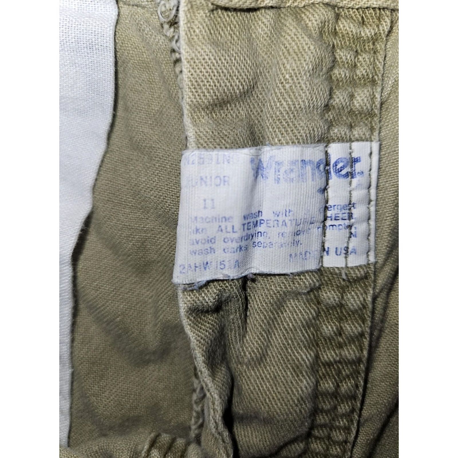 Wrangler VINTAGE Wrangler Carpenter Shorts Womens Juniors 11 Olive High Rise Made USA Size 32" / US 10 / IT 46 - 3 Thumbnail