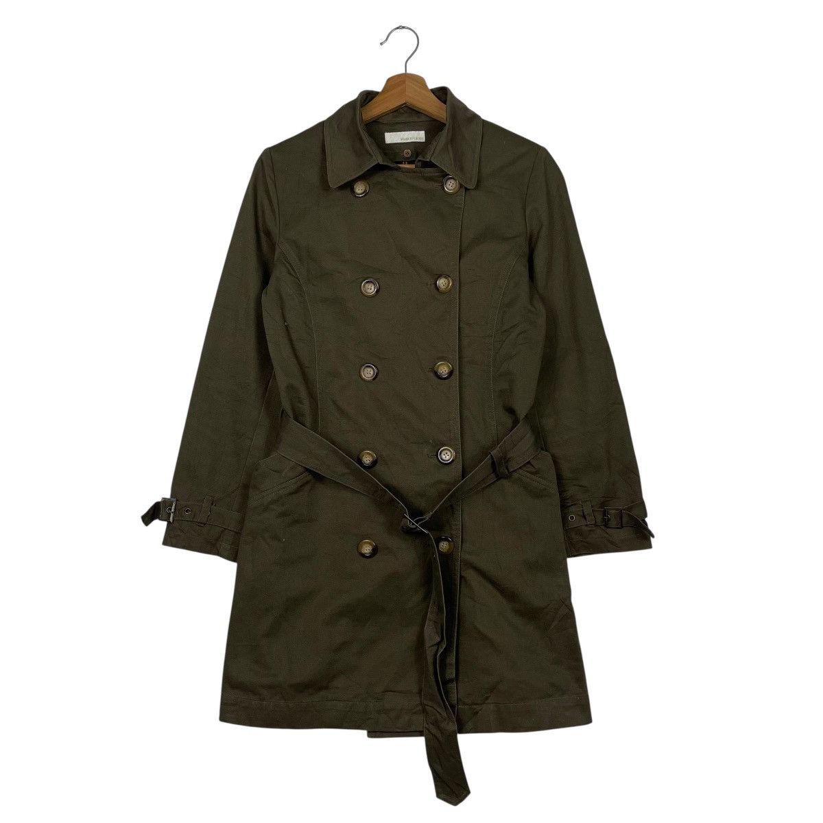Japanese Brand Japanese Brand Bamboo Grass Double Breasted Trenchcoat Size M / US 6-8 / IT 42-44 - 1 Thumbnail