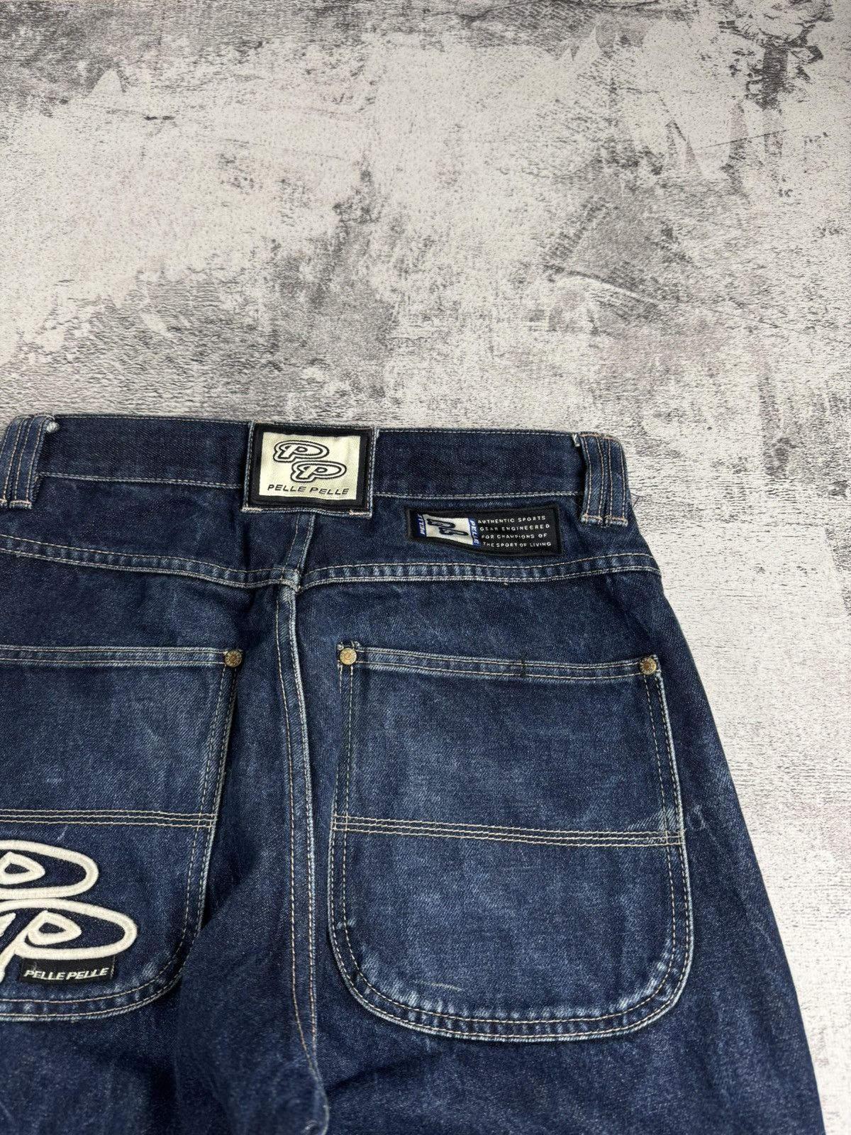Pelle Pelle PELLE PELLE DENIM RAP HIP HOP BAGGY CARPENTER 90S JEANS PANTS Size US 30 / EU 46 - 10 Thumbnail