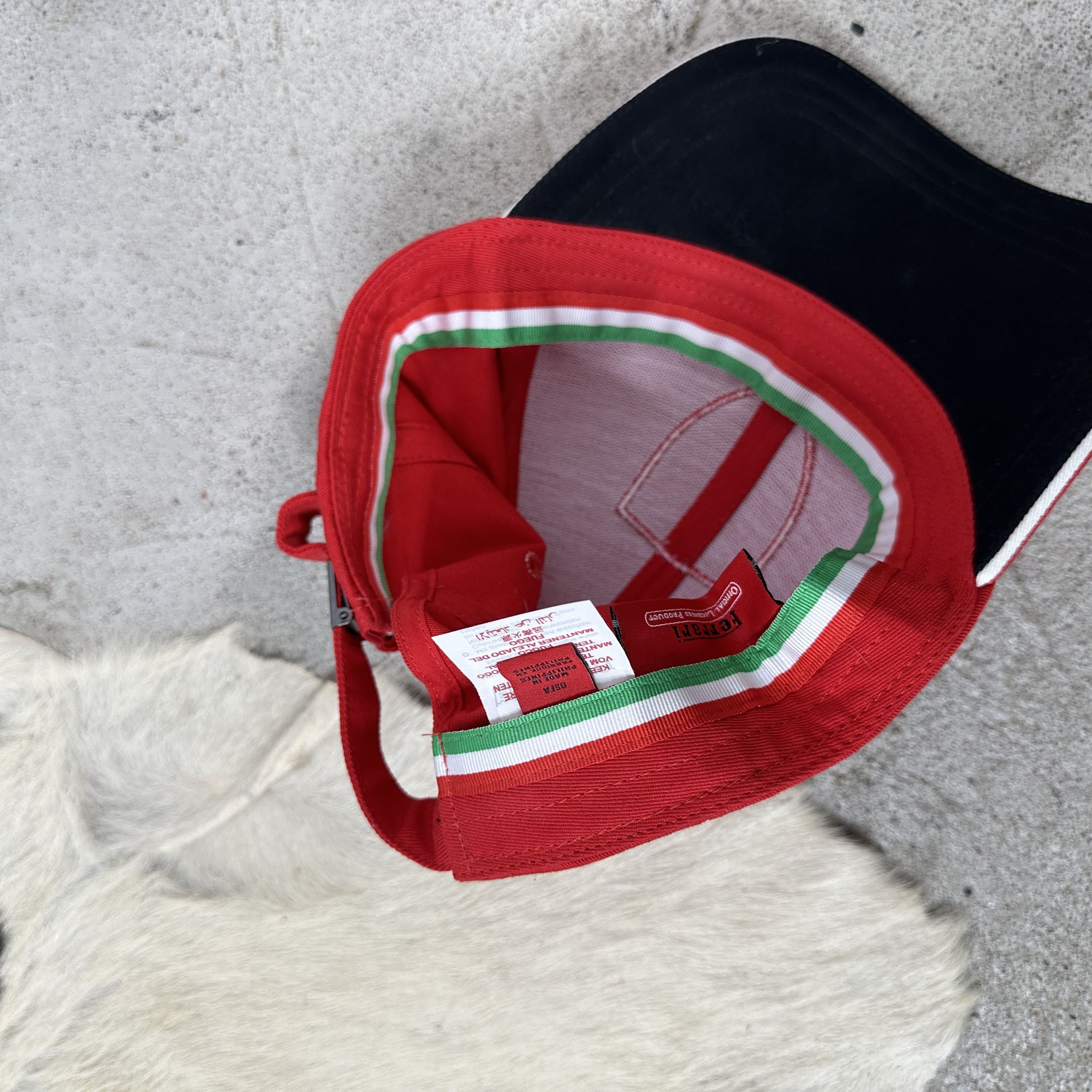 Ferrari × Vintage Vintage Y2K Streetwear Sportswear Ferrari Hat Size ONE SIZE - 8 Thumbnail