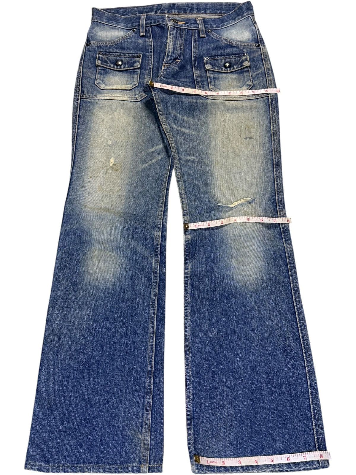 Lee Vintage Japanese Lee Riders Mud Wash Bush Flare Jeans Size US 29 - 14 Thumbnail