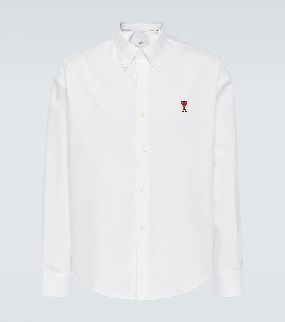 AMI AMI Paris De Cœur Heart Cotton Poplin Button-up Collar Shirt Size US S / EU 44-46 / 1 - 1 Thumbnail