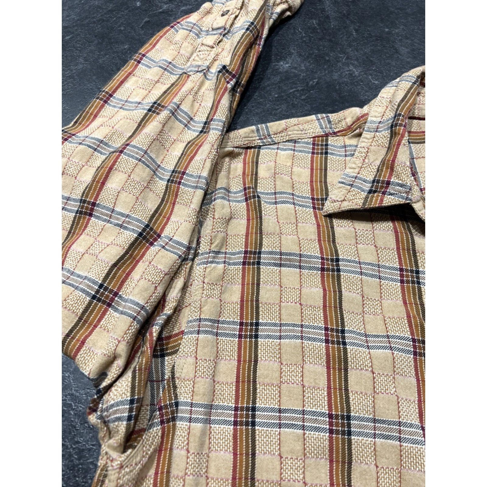 The Territory Ahead Territory Ahead Shirt Mens L Beige Long Sleeve Plaid Classic Preppy Size US L / EU 52-54 / 3 - 6 Thumbnail