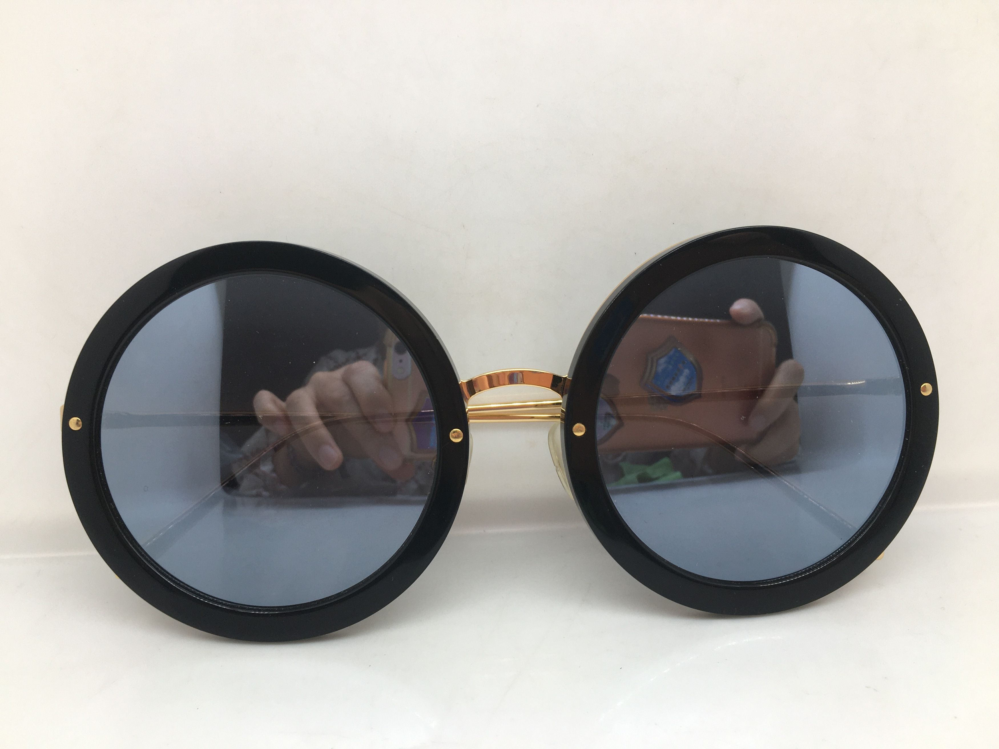 Other Oversize Black Round Sunglasses Frame Ivy League Size ONE SIZE - 6 Thumbnail