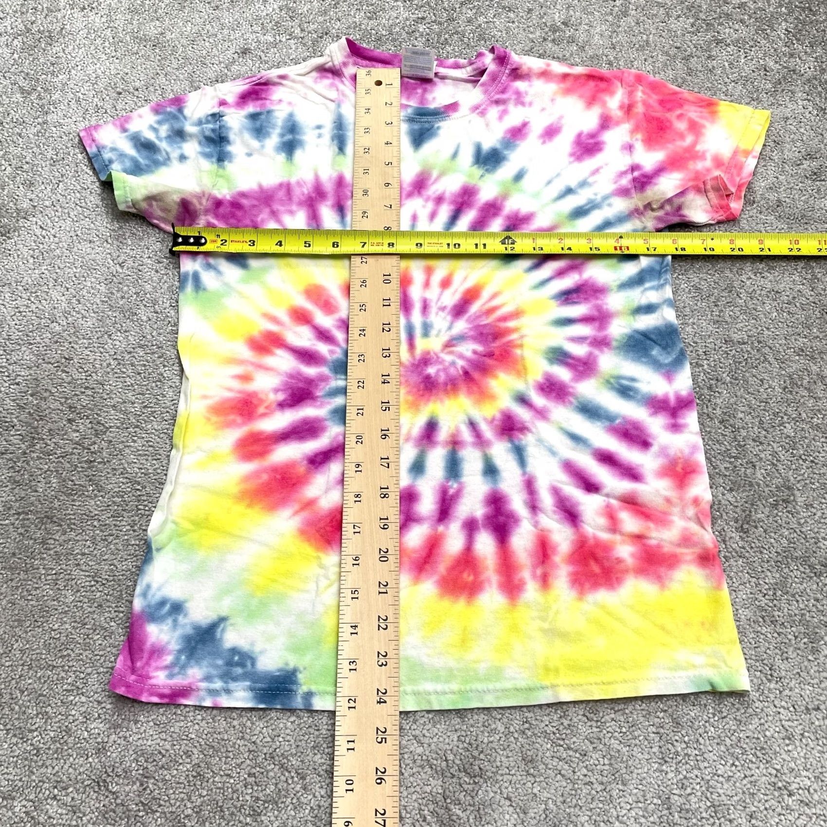 Gildan Gildan Womens Small Tie-Dye T-Shirt Crew Neck Multicolor Casual Cotton Tee Shirt Size S / US 4 / IT 40 - 7 Thumbnail