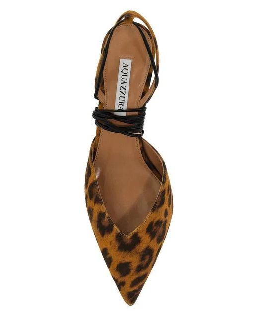 Aquazzura o1s22i1n1024 Sling-back Pumps in Brown Black Size US 8 / IT 38 - 2 Thumbnail
