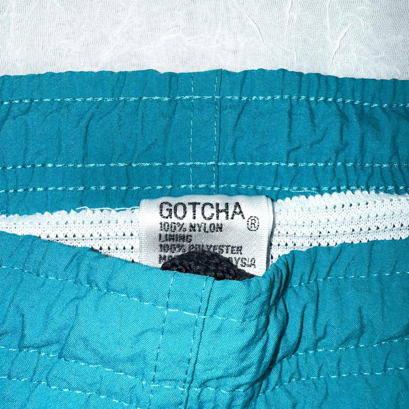 Gotcha Vtg Gotcha Shorts Mens 32 Teal Nylon Swim Skate Mesh Lined Size US 32 / EU 48 - 3 Thumbnail