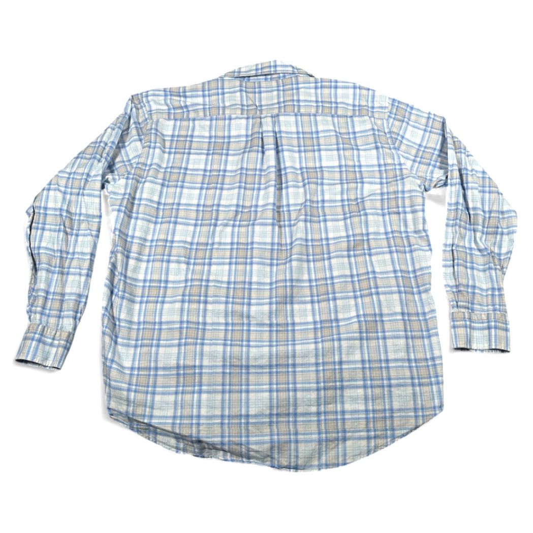 Peter Millar Pete​​r Millar Shirt Adult 2XL Blue Plaid Button-Down Preppy Luxury Cotton Casual Shirt Mens 2XL Blue Plaid Button Up Clothing Size US XXL / EU 58 / 5 - 3 Thumbnail