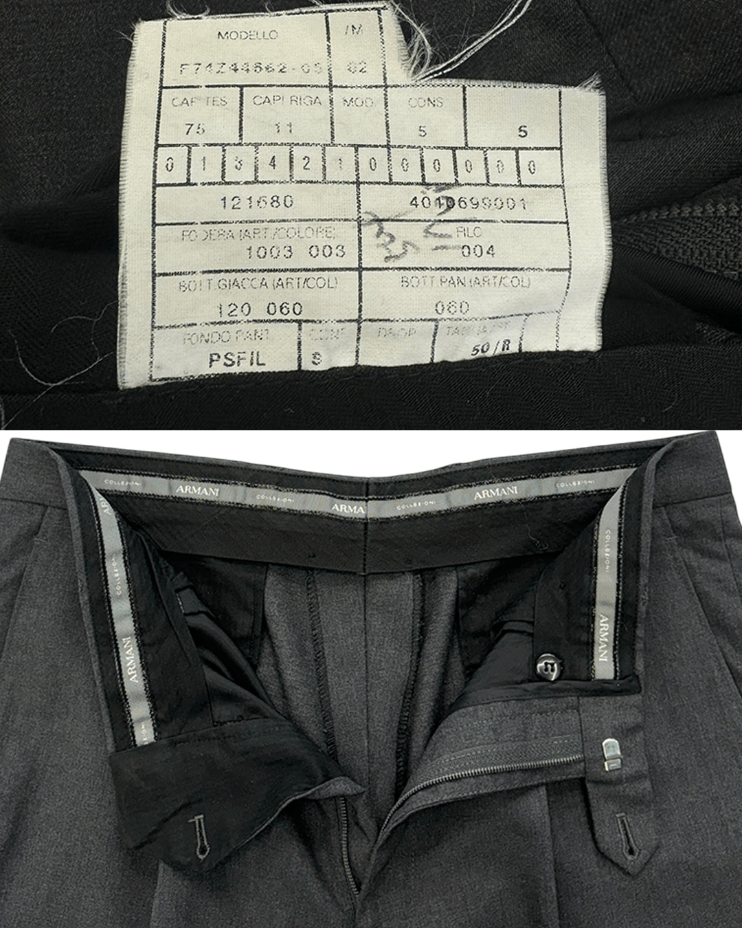 Armani Collezioni Armani Collezioni 90s One Tuck Wide Slacks Size US 34 / EU 50 - 10 Thumbnail