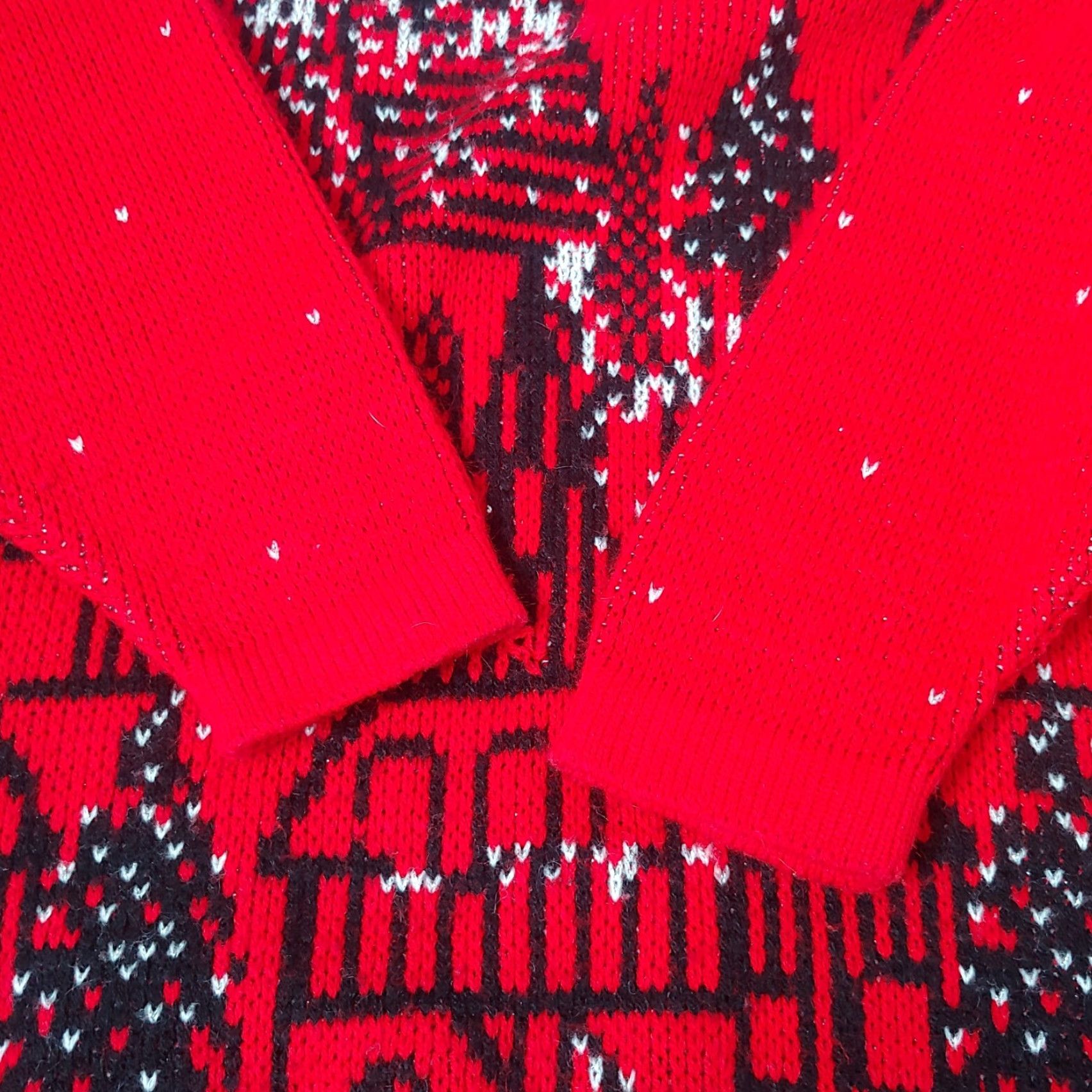 Vintage VINTAGE Christmas Sweater Village Precious Knits Plus Size XL Holiday Red Acrylic Blend Womens Size XL / US 12-14 / IT 48-50 - 6 Thumbnail