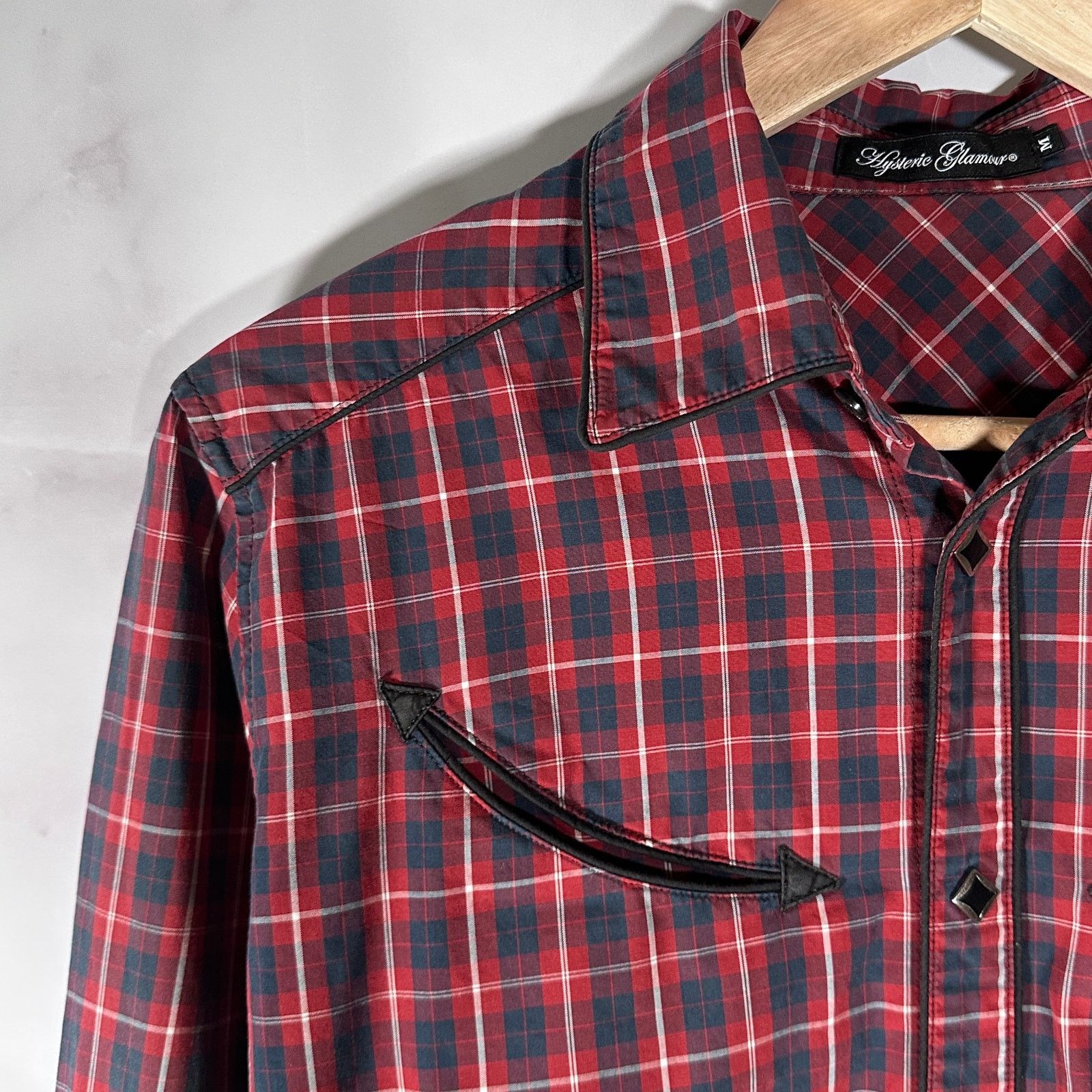 Hysteric Glamour Red Western Flannel Button-Up Shirt Size US M / EU 48-50 / 2 - 5 Thumbnail
