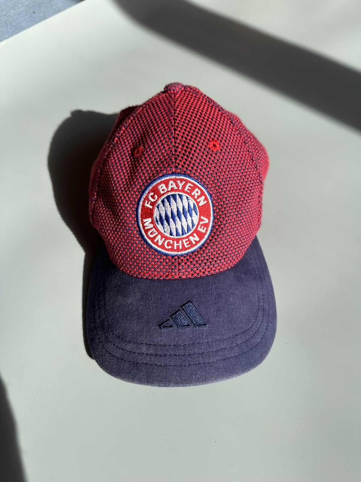 Adidas Adidas Vintage Bayern Munchen Y2k Drill Denim Cap Soccer Hat Size ONE SIZE - 1 Thumbnail