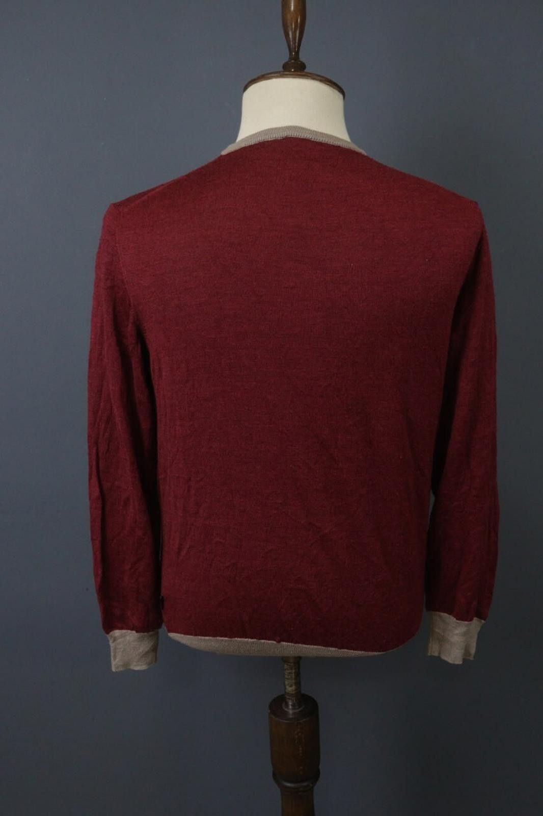 Kenzo Kenzo Red Wool Knitted Crew Pullover Sweater Size L Size L / US 10 / IT 46 - 7 Thumbnail