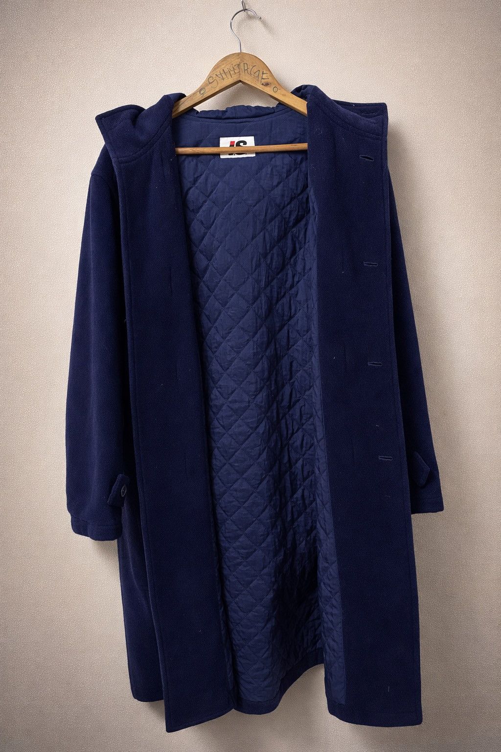 Issey Miyake RARE 🔥 I.S. Issey Miyake Navy Wool Duffle Coat Quilted Liner Size US M / EU 48-50 / 2 - 3 Thumbnail