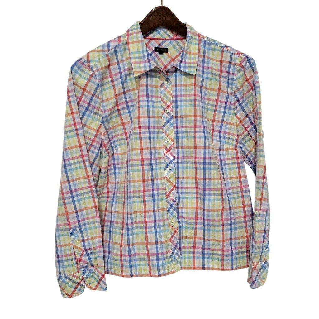 Talbots Talbots Women's Checkered Button-Up Long-Sleeves Shirt Size XL / US 12-14 / IT 48-50 - 1 Thumbnail