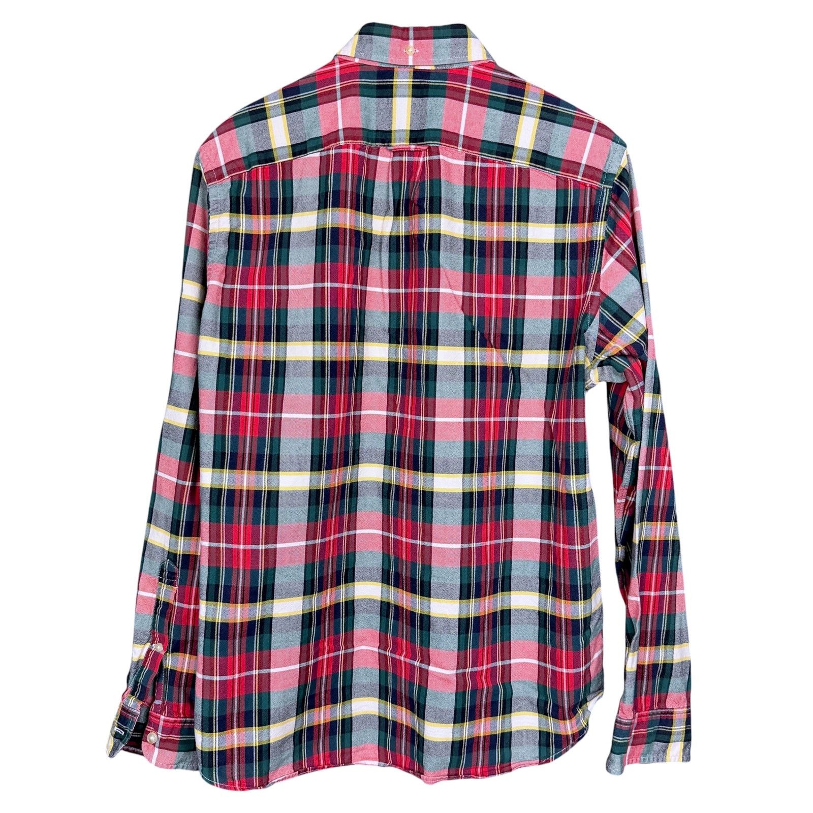 J.Crew J.Crew Oxford Button Down Shirt Men's Medium Red Green Plaid Size US M / EU 48-50 / 2 - 2 Thumbnail